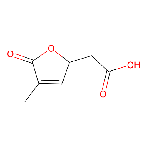 2-Furanacetic acid, 2,5-dihydro-4-methyl-5-oxo- structure