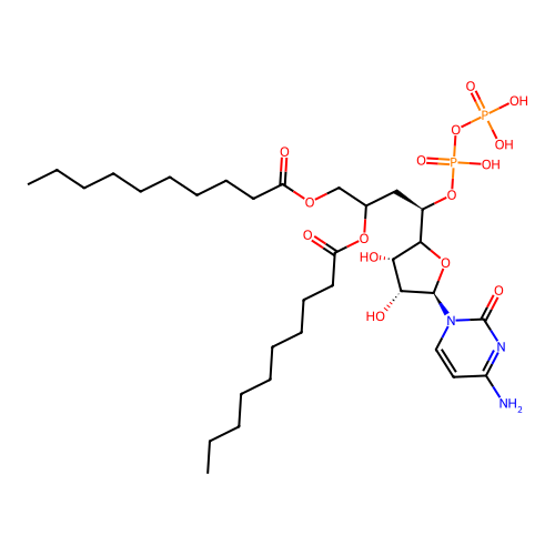 Cytidine diphosphate-didecanoin structure