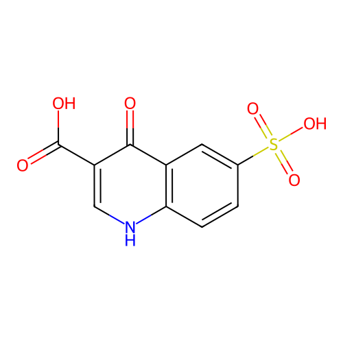 4-oxo-6-sulfo-1H-quinoline-3-carboxylic Acid structure
