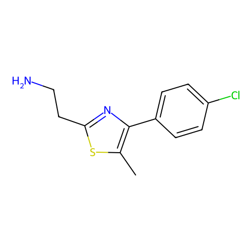 2-[4-(4-Chlorophenyl)-5-methyl-1,3-thiazol-2-yl]ethanamine structure