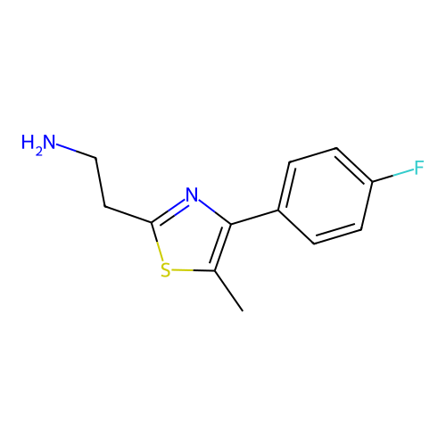 2-[4-(4-Fluorophenyl)-5-methyl-1,3-thiazol-2-yl]ethanamine structure
