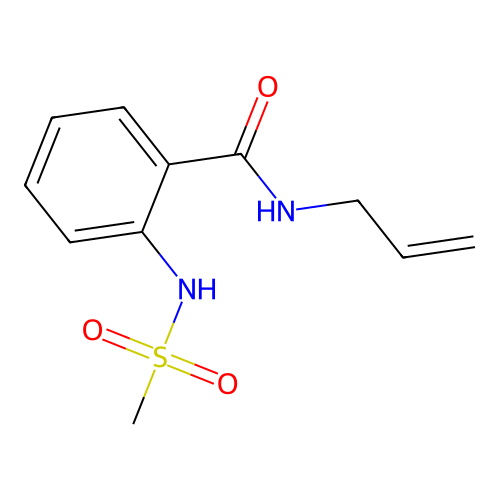 N-allyl-2-[(methylsulfonyl)amino]benzamide structure