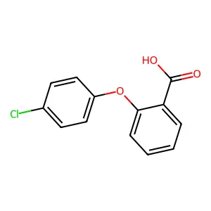 2-(4-Chlorophenoxy)benzoic acid structure