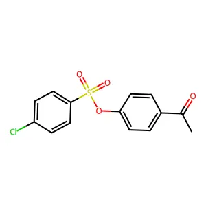4-Chloro-benzenesulfonic acid 4-acetyl-phenyl ester structure