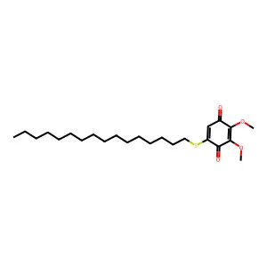5-(Hexadecylsulfanyl)-2,3-dimethoxycyclohexa-2,5-diene-1,4-dione structure