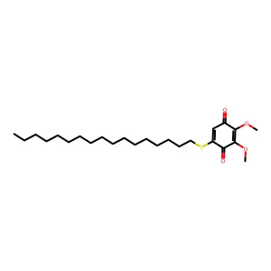 5-(Heptadecylsulfanyl)-2,3-dimethoxycyclohexa-2,5-diene-1,4-dione structure
