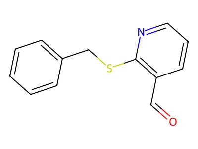2-(Benzylsulfanyl)nicotinaldehyde structure