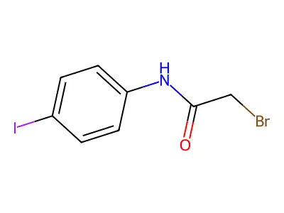 2-bromo-N-(4-iodophenyl)acetamide structure