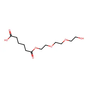 Triethylene glycol monoadipate structure