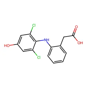 4'-Hydroxydiclofenac structure