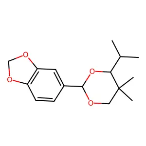 5-[5,5-Dimethyl-4-(propan-2-yl)-1,3-dioxan-2-yl]-2H-1,3-benzodioxole structure