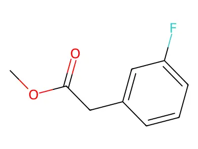 Methyl 3-fluorophenylacetate structure