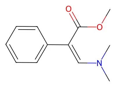 methyl (2Z)-3-(dimethylamino)-2-phenylprop-2-enoate structure