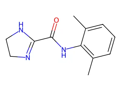 N-(2,6-dimethylphenyl)-4,5-dihydro-1H-imidazole-2-carboxamide structure