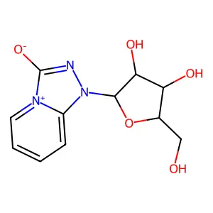 1,2,4-Triazolo(4,3-a)pyridinium, 2,3-dihydro-3-oxo-1-beta-D-ribofuranosyl- structure