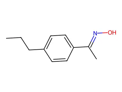 N-[1-(4-propylphenyl)ethylidene]hydroxylamine structure
