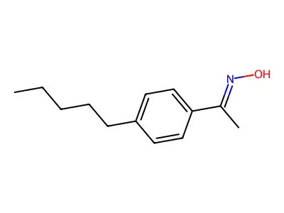 N-[1-(4-pentylphenyl)ethylidene]hydroxylamine structure