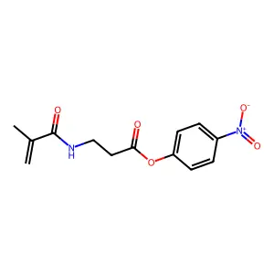 (4-Nitrophenyl) 3-(2-methylprop-2-enoylamino)propanoate structure