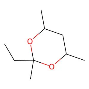 2-Ethyl-2,4,6-trimethyl-1,3-dioxane structure