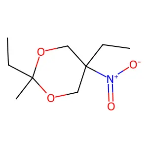 2,5-Diethyl-2-methyl-5-nitro-1,3-dioxane structure