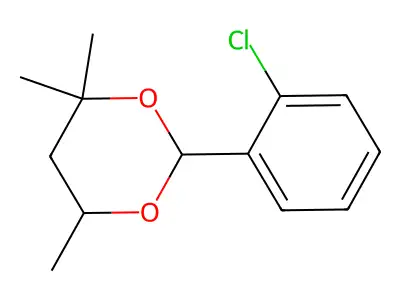 2-(2-Chlorophenyl)-4,4,6-trimethyl-1,3-dioxane structure