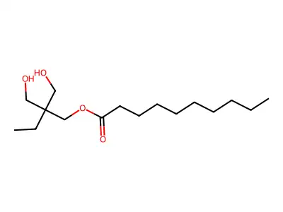 2,2-Bis(hydroxymethyl)butyl decanoate structure