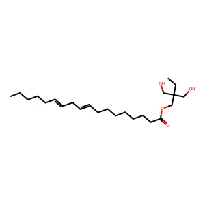 9,12-Octadecadienoic acid (9Z,12Z)-, 2,2-bis(hydroxymethyl)butyl ester structure