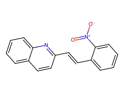 2-[2-(2-Nitrophenyl)vinyl]quinoline structure