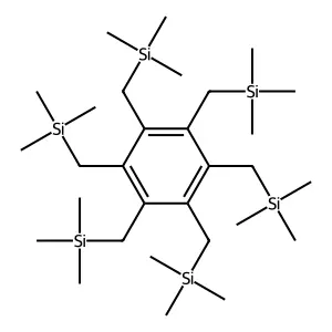 Silane, (1,2,3,4,5,6-benzenehexaylhexakis(methylene))hexakis(trimethyl- structure