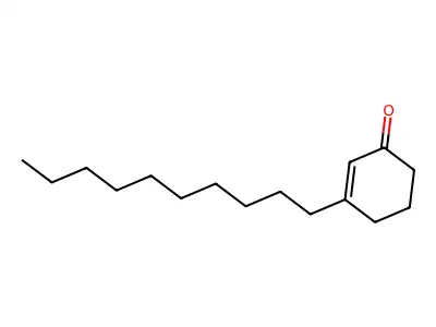 2-Cyclohexen-1-one, 3-decyl- structure