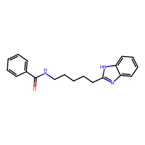 N-[5-(1H-benzimidazol-2-yl)pentyl]benzamide structure