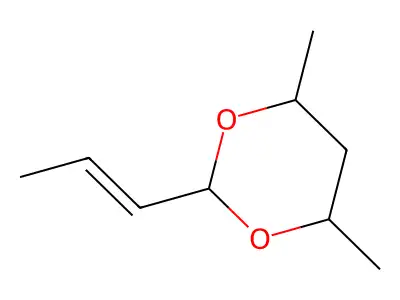 4,6-Dimethyl-2-prop-1-enyl-1,3-dioxane structure