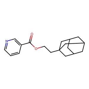 烟酸2-(1-金刚烷基)乙酯 structure