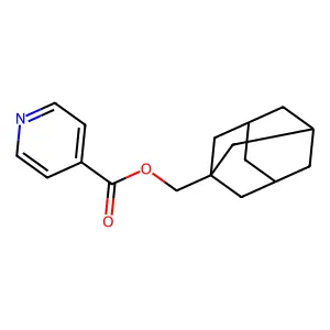 (Adamantan-1-yl)methyl pyridine-4-carboxylate structure