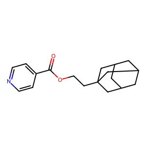 异烟酸2-(1-金刚烷基)乙酯 structure