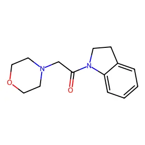 1-(4-Morpholinylacetyl)indoline structure
