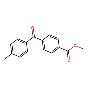 Benzoic acid, 4-(4-methylbenzoyl)-, methyl ester structure