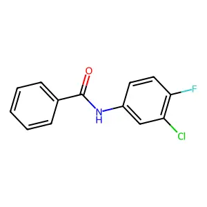 N-(3-Chloro-4-fluorophenyl)benzamide structure