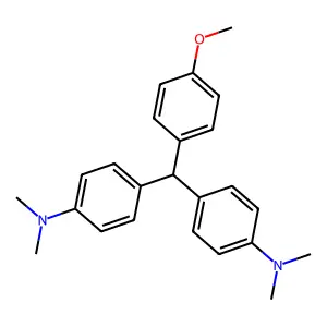 4,4'-[(4-Methoxyphenyl)methylene]bis(N,N-dimethylaniline) structure