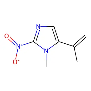 1-Methyl-2-nitro-5-(prop-1-en-2-yl)-1H-imidazole structure