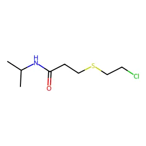 3-(2-chloroethylsulfanyl)-N-propan-2-ylpropanamide structure