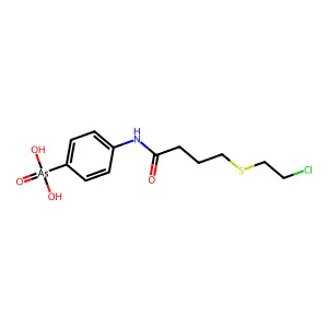 Arsonic acid, [4-[[4-[(2-chloroethyl)thio]-1-oxobutyl]amino]phenyl]- structure