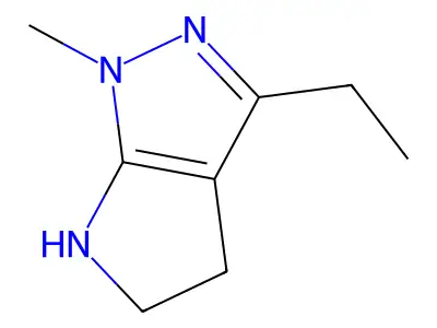 3-Ethyl-1-methyl-1,4,5,6-tetrahydropyrrolo[2,3-c]pyrazole structure