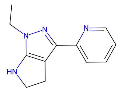 1-Ethyl-3-(pyridin-2-yl)-1,4,5,6-tetrahydropyrrolo[2,3-c]pyrazole structure