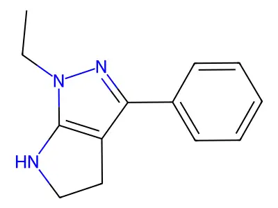 1-Ethyl-3-phenyl-1,4,5,6-tetrahydropyrrolo[2,3-c]pyrazole structure