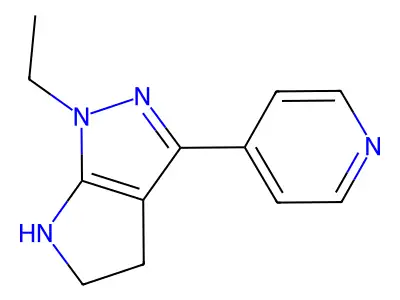 1-Ethyl-3-(pyridin-4-yl)-1,4,5,6-tetrahydropyrrolo[2,3-c]pyrazole structure
