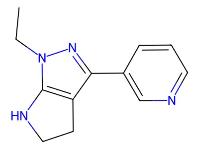 1-Ethyl-3-(pyridin-3-yl)-1,4,5,6-tetrahydropyrrolo[2,3-c]pyrazole structure