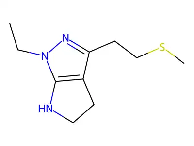 1-Ethyl-3-(2-(methylthio)ethyl)-1,4,5,6-tetrahydropyrrolo[2,3-c]pyrazole structure
