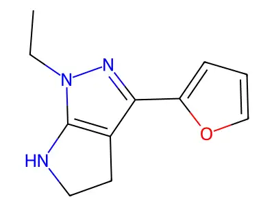 1-Ethyl-3-(furan-2-yl)-1,4,5,6-tetrahydropyrrolo[2,3-c]pyrazole structure