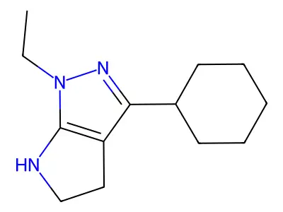 3-Cyclohexyl-1-ethyl-1,4,5,6-tetrahydropyrrolo[2,3-c]pyrazole structure